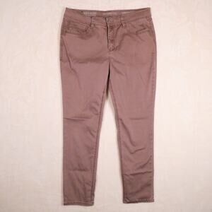 SoundStyle by Beau Dawson Jamie Skinny Pants Size 14 Mauve Silk Stretch Boho